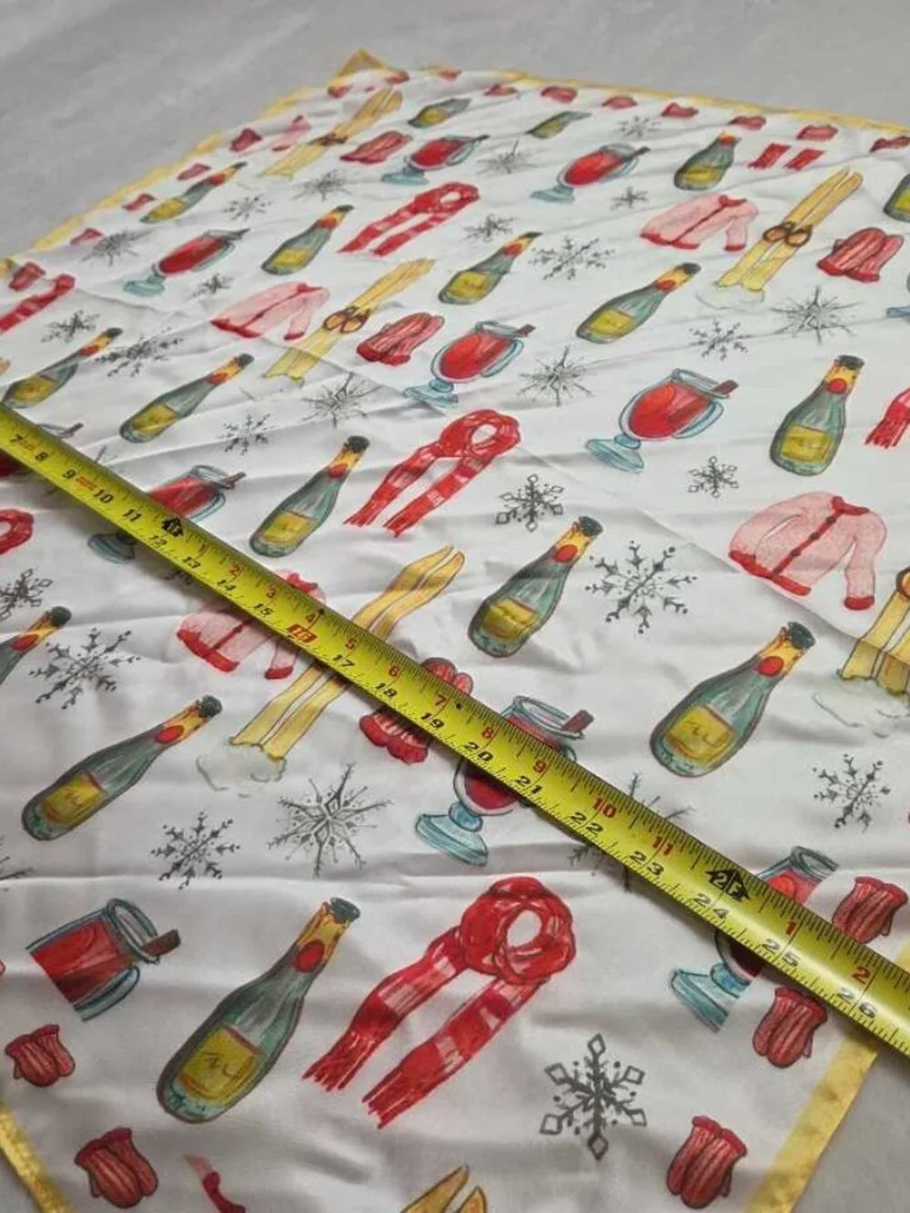 New Anthropologie Apres Ski skiing Nikki Ackerman 27x27 scarf 2